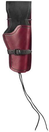 Läderhölster för revolver, taktiskt pistolhölster, retro medeltida revolverhölster i PU-läder med justerbart spänne och rem för utomhusjakt och cosplay