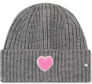 CODELLO Mütze mit Herzmotiv Farbe grau