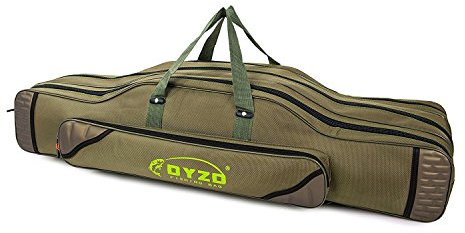 TentHome Allround Rutentasche Rutenfutteral Angeltasche Anglertasche Angelkoffer 2-4 Fächer Verschiedene Längen 100cm, 3 Kammer