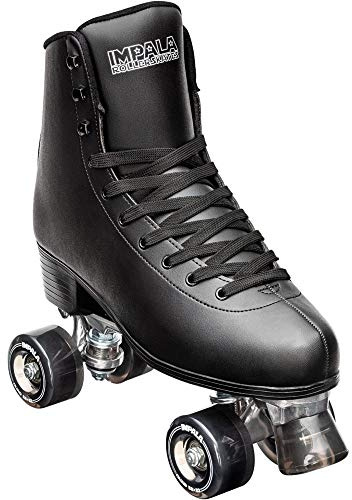 Impala Rollerskates Impala Quad Skate (Big Kid/Adult) Black 9 (US Men's 7, Women's 9) M