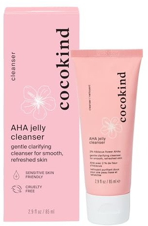 AHA BHA Gentle Cleansing Gel for Face with Hyaluronic Acid Exfoliating Facial Cleanser for Oily Skin