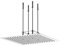 Stilform Design Unterputz Regendusche in 2 Größen aus Edelstahl in Chrom (400 x 400 mm)