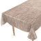 ANRO Tischdecke abwaschbar Wachstuch Wachstuchtischdecke Gartentischdecke Leinen-Optik Pflegeleicht Wasserabweisend 180 x 140 cm (Rechteckig) Braun Schnittkante