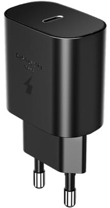 LIANSUM USB C Caricabatterie rapido 25W Compatibile con Samsung S24 S23 S22 S21 S20 Ultra, A55 5g A54 A52s A53 A35 A34 A25 A15 A14 A13 M15 Note20 Caricatore EP-TA800 Super Veloce USB di tipo C
