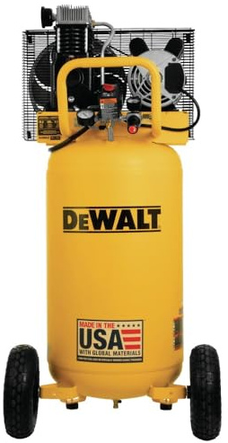 DEWALT 25 Gallon Vertical Air Compressor, Portable, Oil Lubed, Belt Drive, 200 Max PSI, Efficient Portable Air Compressor for Industrial Use, High-Performance 25 Gallon Air Compressor