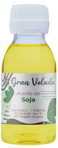 Gran Velada - Aceite de Soja 500 ml | 100% Natural Refinado | Soya oil | Cosmética Natural Hidratante y Regenerador para Crema, Jabones, Mascarillas