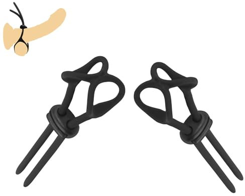 Cockringe für Männer Gummi Penisverlängerung Hodenringe für den Mann Cockringe für Männer Extrem Penies Ring für Sex Länger Sex Durchhalten Männer Penisring 2 er Set Sex Spielzeug für die Männer