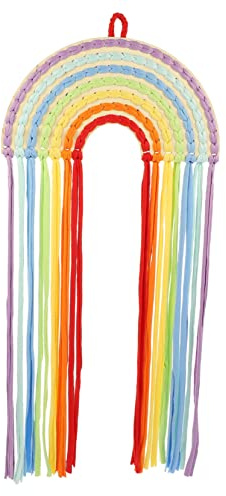 BESPORTBLE Organizador De Pared Arcoíris para Pinzas y Lazos De Pelo para Niñas Colgante Decorativo para Almacenamiento De Accesorios De Cabello