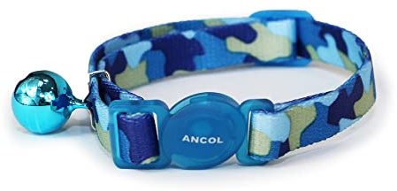 Ancol Pet Products Ltd Collier pour Chat avec Boucle de sécurité Camouflage