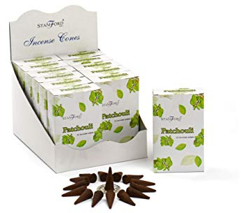 Stamford Patchouli Incense Cones, 15 Cones x 12 Packs
