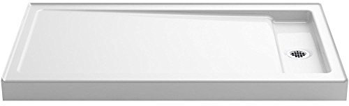 KOHLER K-9194-0 Bellwether 60-Inch x 34-Inch Single-Threshold Shower Base with Right Offset Drain, White