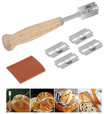 Jeffergarden Baker's Knife, Bäckermesser,Rasiermesser Backform DIY Baguettemesser mit Brot Bäcker Cutter Edelstahl Küchen Brotmesser