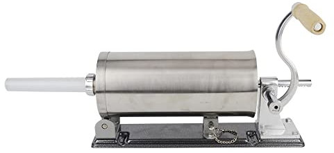 Futchoy Poussoir à Saucisse Machine à Saucisses Horizontal Poussoir à Viande Hachée avec 4 Tubes de Remplissage Cylindre en Acier Inoxydable Autres en Aluminium et Plastique