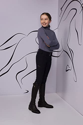 Pikeur Xenia GR Pantalones de equitación para niños/ribete completo Grip Nightblue Sportswear 2022