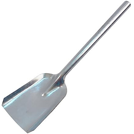 USHOBE Petite pelle à poussière pour cheminée en fer à frêne - Outil de nettoyage pour feu de camp