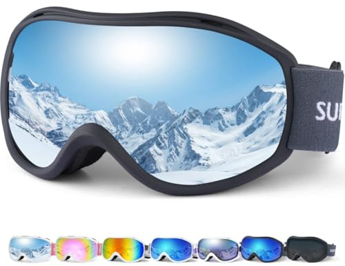Supertrip Ski Goggles for Men Womens Anti-fog skiing goggles UV Protection Snow Snowboarding Goggles for Adult Youth