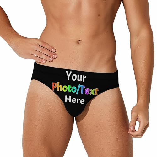 Melbrakin Shorts de baño Personalizados con Cara/Foto/Texto, Pantalones Cortos de Tabla Personalizados para Hombres, Divertidos Pantalones Cortos de natación de Playa Regalo para papá Novio Marido