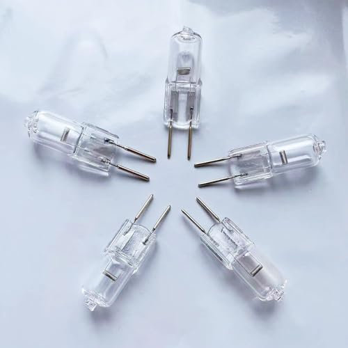Halogenlam 5 Stück G6.35 Halogenlampe Mechanische Beleuchtung GY6.35 Doppelstiftsockel Wolfram-Halogenlampen,12V 75W