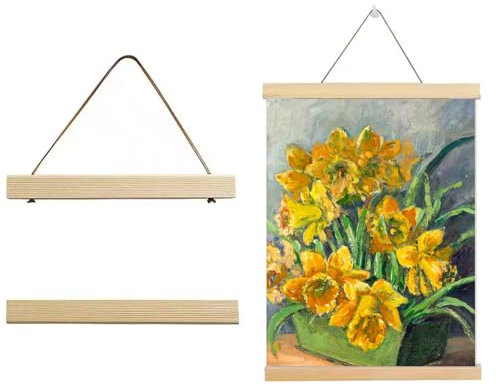 Cornici per Poster,Magnetico Poster Immagini Telaio,Appendiabiti Moderno con Cornice,Ganci per Cornice per Poster in Legno,21 cm Magnetico di Legno Cornice,Usato per arte murale fai da te,Poster,Foto