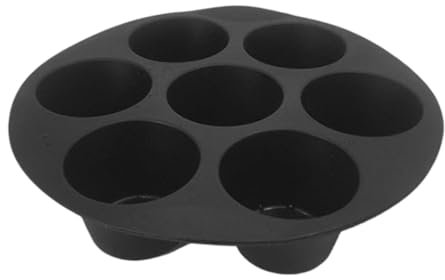 Teglia Muffin per Friggitrice ad Aria, 16 cm Vassoio Muffin in Silicone, Stampo Muffin in Silicone, Rivestimento Antiaderente Riutilizzabili Stampo in Silicone per Muffin Cupcake Brownie Budino