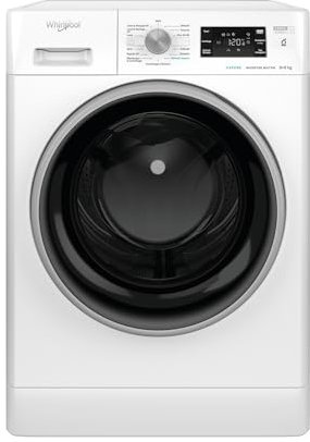 Whirlpool FFWDB 964489 BSV IT Lave-linge 9+6 kg Charge avant libre installation, 1400 tr/min, 6° sens, Vapeur Refresh, FreshCare+, 59,5 x 54 x 85 cm, Classe C