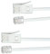 JIEHU 2 Pcs Telephone Cable, Phone to Router Cable, Modem Cables for Home Fixed Telephone Lines,Devices as Fax Machines,Telephones(White)