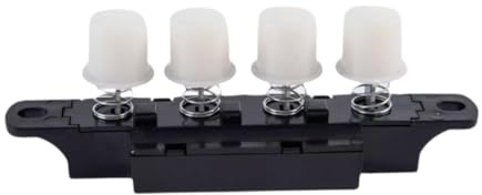 MagiDeal Electric Fan Button Switch,Button Switch,Electric Piano Key Design Replace,4 Position Keyswitch for Controller