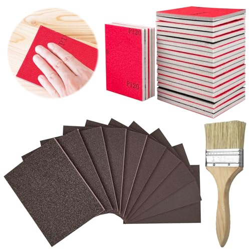 RoyalChic Schleifschwamm Set, 24 Stück, P120-P3000, Nass & Trockenschliff