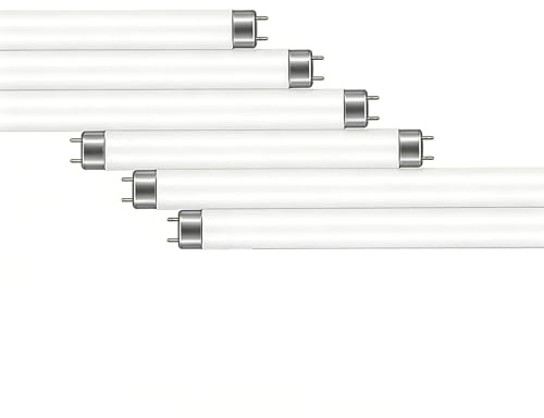6 Pezzi Tubi Fluorescenti Da 14w,549mm,T5 Bianco Freddo 6500K,560Lm,Attacco G5 A 2 Pin,Luce A Basso Consumo Energetico,Luce Di Emergenza A Risparmio Energetico per Cucina,Bagno,Ufficio,Armadio,Garage