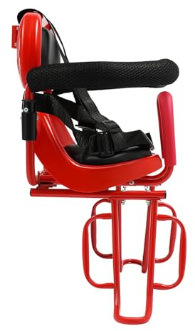 AVRONBZ Seggiolino per Bici per Bambini Posteriore con Portapacchi con Cintura di Sicurezza, Pedana Antiruggine, Stabile, Montaggio Semplice, Seggiolino Bici Genitori-Figli Adatto per E-Bike, Mountain
