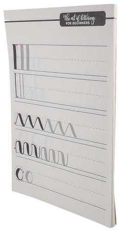 SHINEOFI Cahier D'exercices de Calligraphie en Papier Blanc Haute Résistance et Pliage sans Dommage pour Pratiquer L'écriture Artistique Personnalisée