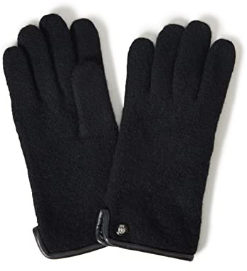 Roeckl Damen Klassischer Walkhandschuh Handschuhe, Schwarz (Black 000), 7 EU