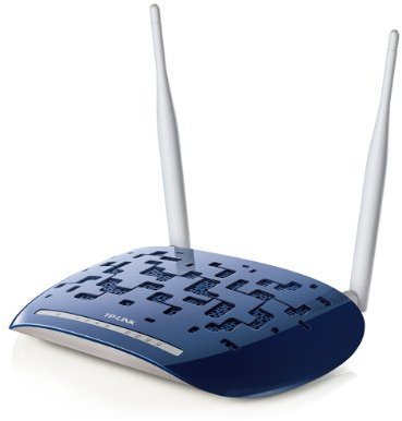 TP-LINK TD-W8960N - Router inalámbrico (ADSL, 300 Mbit/s), Color Azul