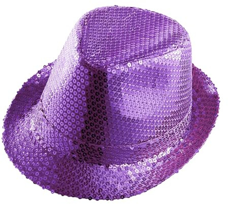 W WIDMANN MILANO Party Fashion - Chapeau Fedora, Chapeau avec paillettes, Couvre-chef, Carnaval