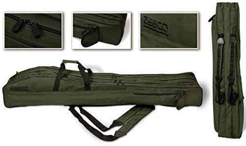 Zebco Telerutenfutteral 150cm 26cm 27,5cm 3 Fach Futteral Angeltasche 8420044