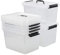 Nesmilers 6 Packs Plastic Storage Box, 12 L Storage Container, Clear Box with Lid