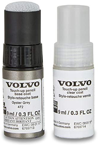VOLVO Original Lack 472 Ausbesserungslack Oyster grey pearl Stift Satz 31266566 OE