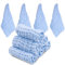 ABirdon 10 Stück Baby Musselin Waschlappen, 30x30cm Mulltücher Bio-Baumwolle Weiche Baby Handtücher, Gesicht Handtuch, Mehrzweck Gesichtstüche für Jungen und Mädchen