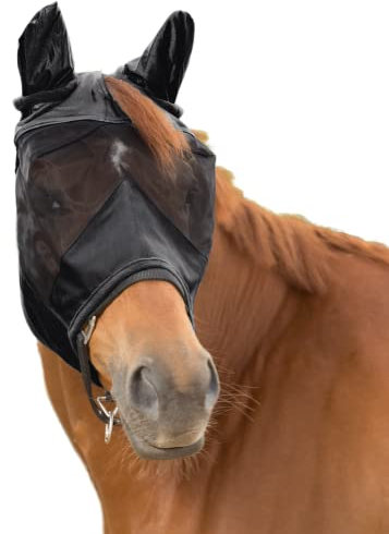 Waldhausen Fliegenmaske Premium 3 in 1, schwarz, WB