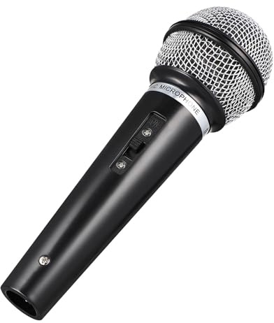 NUOBESTY Microphone for Kids, 6.4 Fake Toy Microphones for Toddler Plastic Pretend Play Mic Prop Toys for Halloween, Christmas, Party Favors, Kid Karaoke Costume Prop