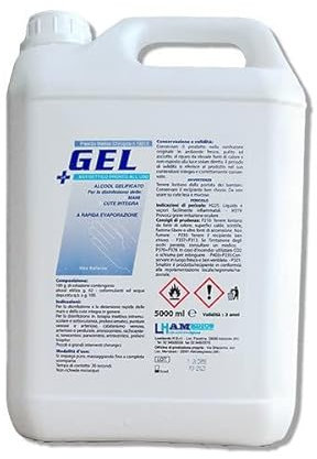 Disinfettante LH GEL per mani a rapida evaporazione Presidio Medico Chirurgico (Tanica da 5 litri)