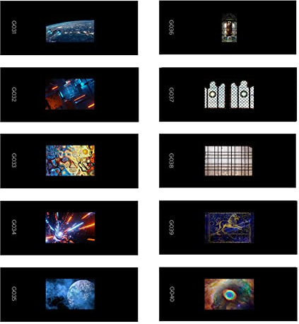 Irfora AK-S04 - Juego de diapositivas para proyector de flash AK-R21, paquete de 10 unidades