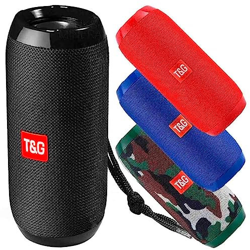 RevolutionLine - Altavoz Bluetooth portátil inalámbrico USB | Subwoofer Exteriores | Estéreo, Envolvente, Soporte FM, Radio | IPX5 Resistente al Agua | Micrófono cancelación de Ruido | Potencia 10W