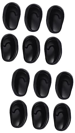 minkissy 12piezas Protección Para Oídos De Tinte Para Cabello Impermeables y Ligeras Cubiertas Para Salón De Peluquería Previenen Daños y Ruido Tinte