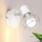 Glitzerlife Wandstrahler Vintage Weiß Wandspots - Wandleuchte E14 Verstellbare 350° Retro Metall Lampeschirm 1 Flammig für Schlafzimmer Arbeitszimmer Flur Bar Esszimmer Hotel Max. 40W