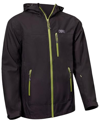 COR Surf Men's Packable Travel Rain Jacket with Secret Pockets and Waterproof Stretch Shell | The Ultimate All-Round Rain Coat for Men (Medium)