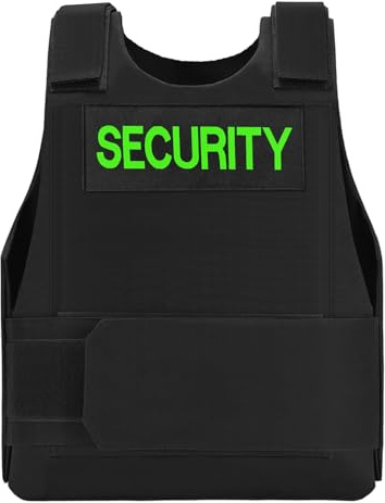 Taeku Chaleco de Entrenamiento al Aire Libre, Chaleco de Seguridad Ligero Ajustable para Airsoft, Paintball, Cosplay y Juegos en Equipo (Verde)