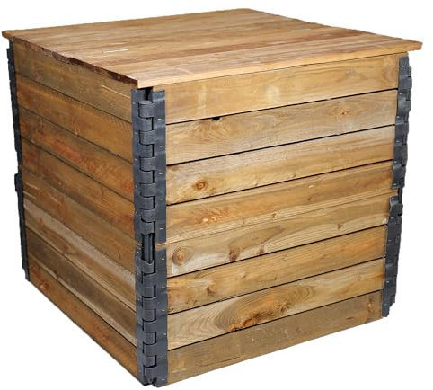 Moutta | Compostador de Madera (Origen francés) 603 L | Compostar sus residuos de forma sostenible