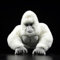 lilizzhoumax Albino-Gorilla plüschtier 38cm/15Zoll Simuliertes Tier Kawaii Realistische Gorilla Kuscheltier Spielzeug für Wilde Tiere Geschenk für Kinder pelziges Stofftier - Weiß