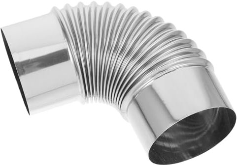 TOYANDONA 90degré Tuyau Échappement Acier Inoxydable à Degrés avec Coude Extension De Cheminée pour Poêles à Fiable pour Évacuation des Fumées